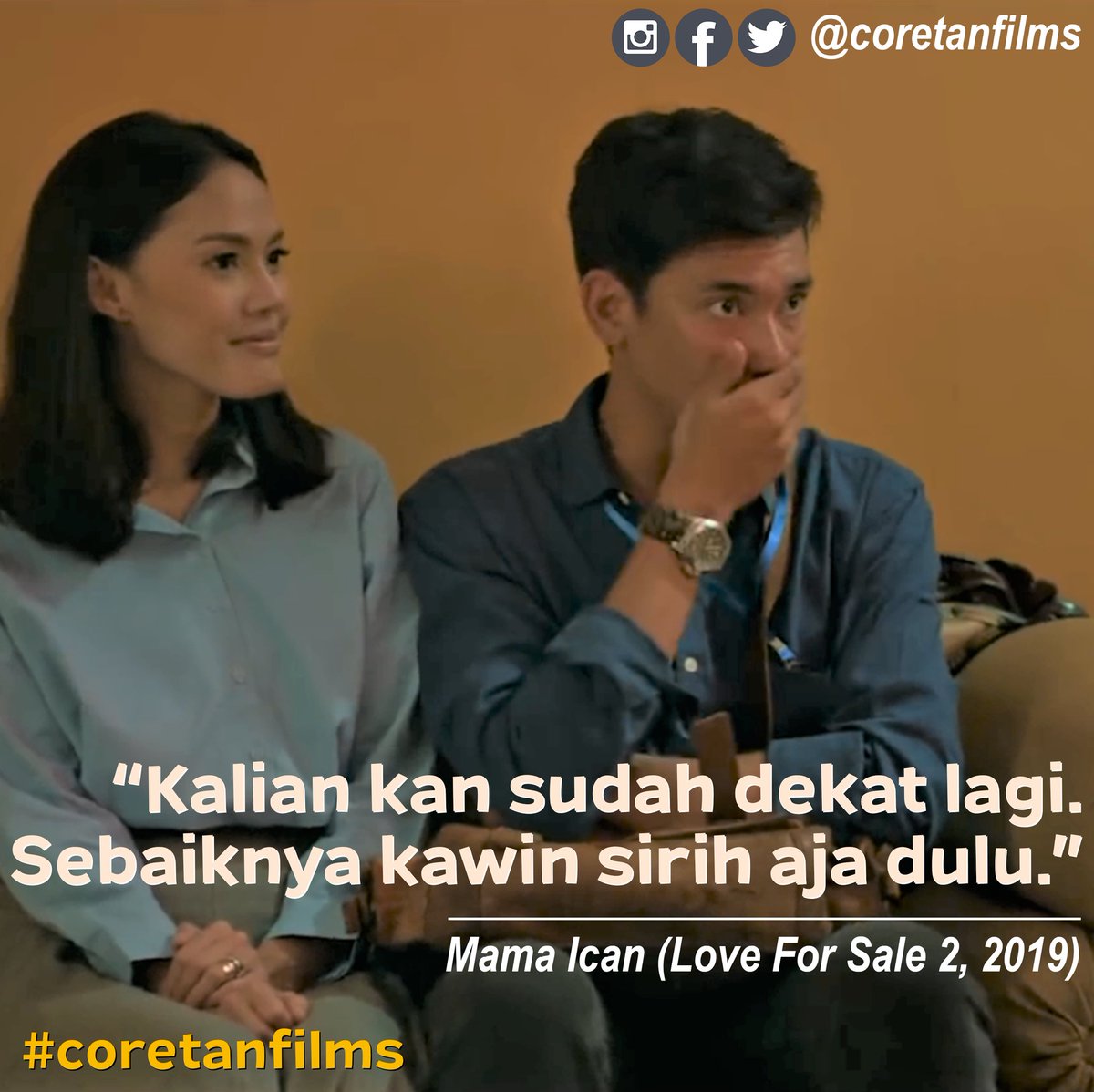 coretanfilms's tweet photo. Selamat tidur. Semoga mimpi indah ya. Yang kerja. Tetap semangat ya.
#coretanfilms #loveforsale2 #loveforsalemovie #lfs #adipatidolken #delladartyan #visinemapictures #bastiansteel #taskyanamya #loveforsale #movies #indomovie #indofilm #zinah #adiccted #aryowahab #KaneboKering https://t.co/zmRkNtmrJa
