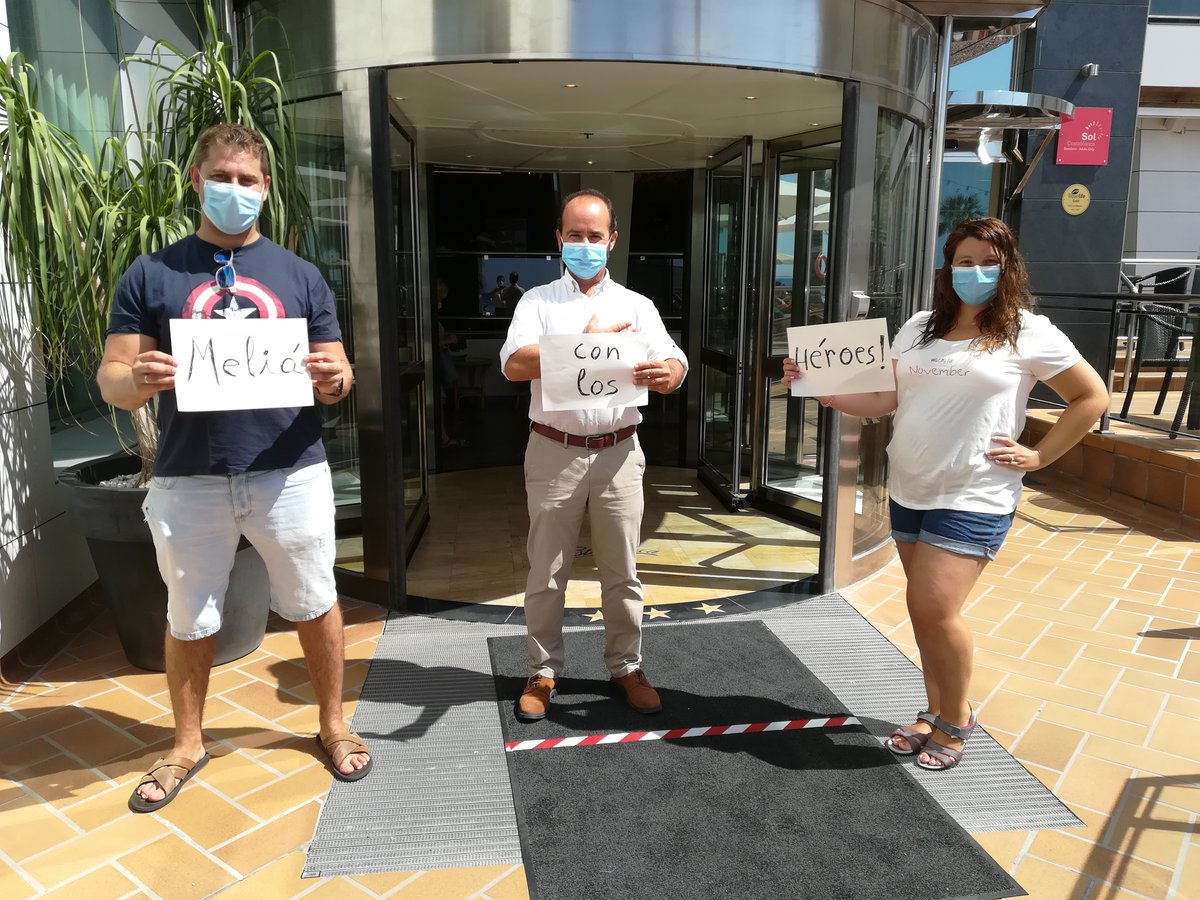 Nuestros primeros Héroes del Personal Sanitario han visitado Sol Costablanca. Gracias!!. Sois los mejores!! #MeliáconlosHéroes#SolCostablanca#StaysafewithMeliá
Our first Heroes from Hospital staff visit Sol Costablanca. Thank you!! You are the best ones!! #MeliáwiththeHeroes
