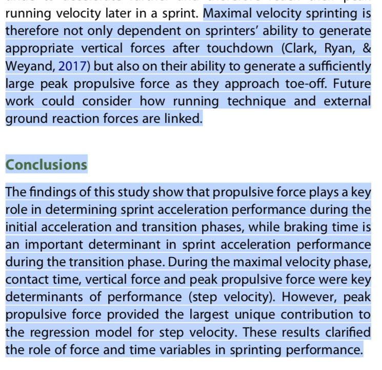 🚨NEW PAPER🚨
Very comprehensive sprint 🏃‍♀️biomechanical analysis with <a href="/Hans_von_Lieres/">Hans von Lieres</a> and co. in <a href="/JSportsSci/">Journal of Sports Sciences</a> Detailed study of performance determinants during acceleration, transition and top speed phases
50 free copies✅: tandfonline.com/eprint/9UK8BBF…