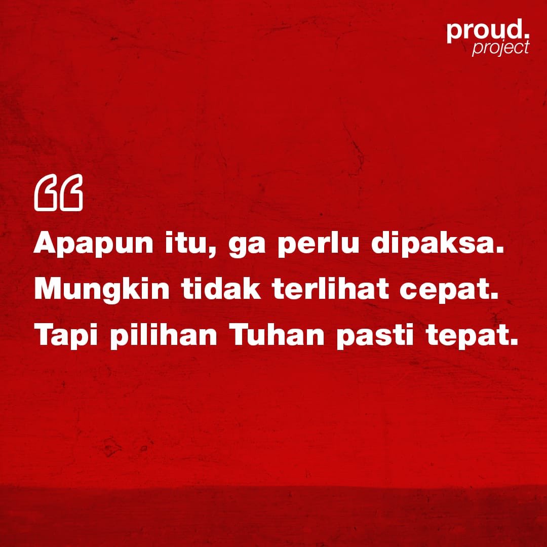 Yang terjadi, terjadilah. Sekuat-kuatnya manusia, manusia ga bisa memaksa takdir.