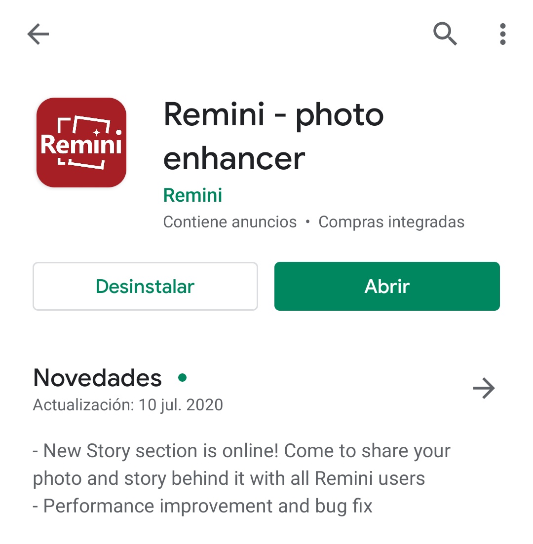 francolucas019's tweet photo. Hola, les vengo a recomendar esta app, se llama Remini. Sirve básicamente para restaurar fotos pixeladas, mal enfocadas o viejas.
Rt to save a life (? https://t.co/Gc1tv2uHCr