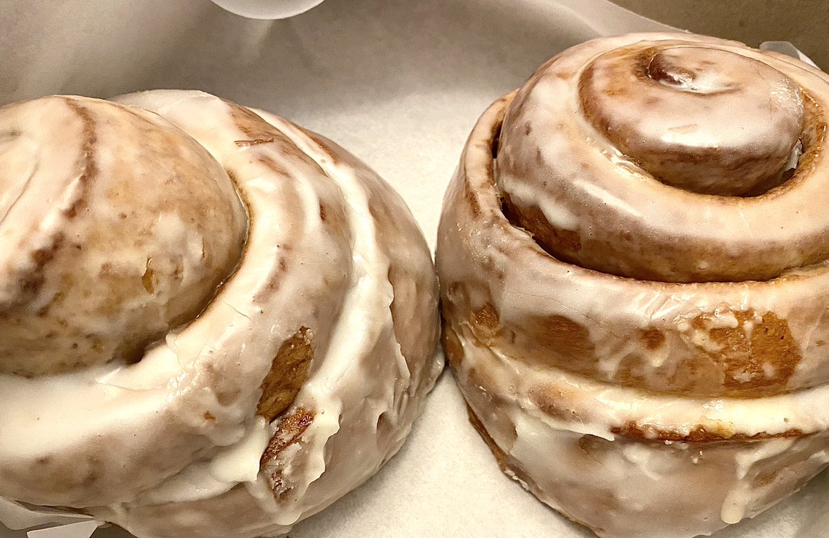 The cinnamon rolls from <a href="/veganeast/">Vegan East</a> are always amazing. Always.