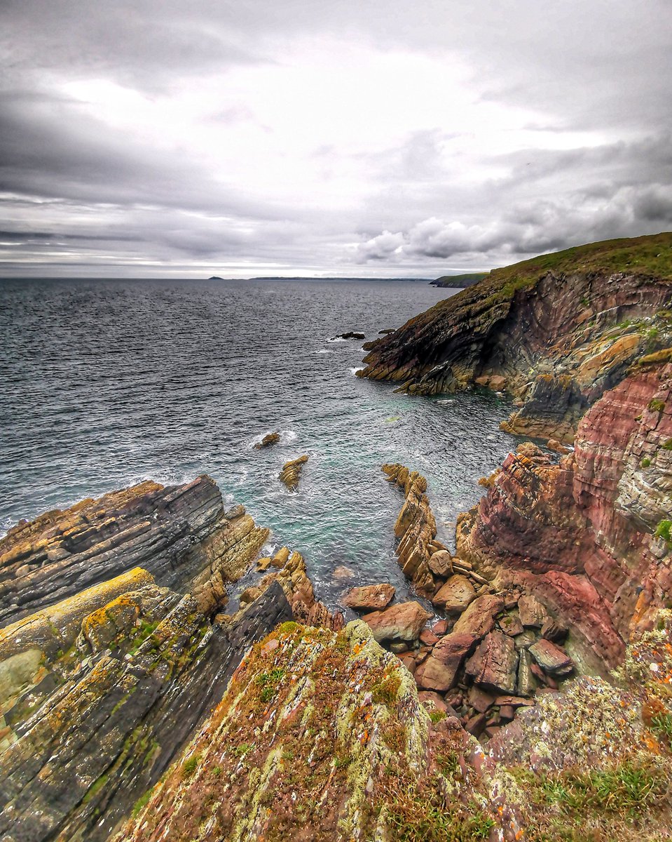 The cliffs near the Signal Tower at Knockadoon.
