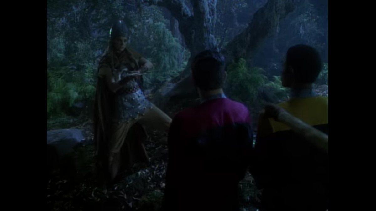 Heroes & Demons: Holodecks are dumb. Episodes where the holodeck goes wrong are dumber still. There have been no good holodeck episodes in the history of Star Trek except Our Man Bashir, which just openly acknowledged its own dumbness.