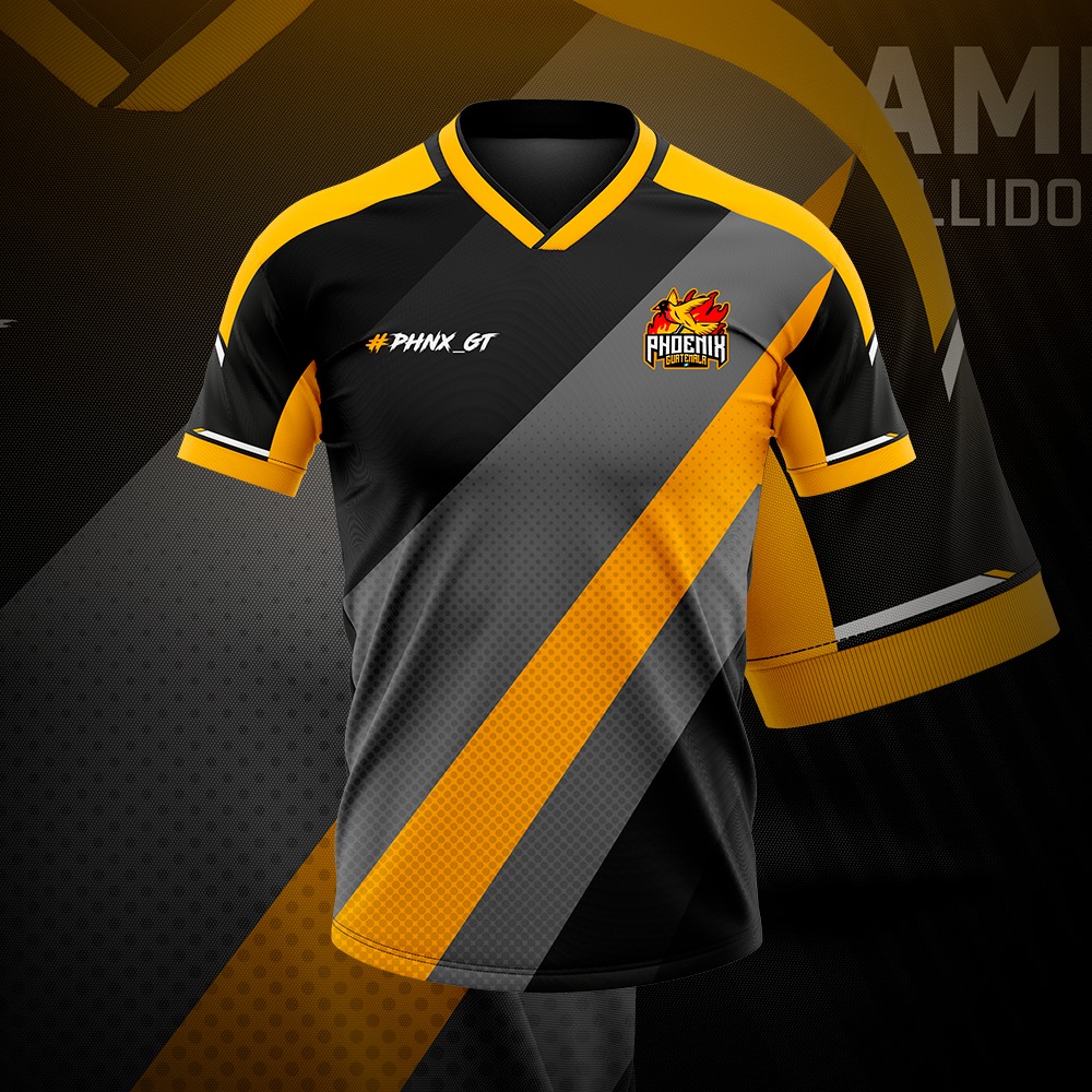 PhoenixGamingGT's tweet photo. ¡Hoy es un gran día!
Anunciamos nuestra nueva camisa, esta vez se pensó en una versión mejorada; un diseño más limpio, ordenado, que use los colores de nuestro logo. Amarillo, Gris y Negro.
Nosotros somos Phoenix Gaming, y estamos trabajando para mejorar nuestra imagen y nivel. https://t.co/iMpAtLHWKS