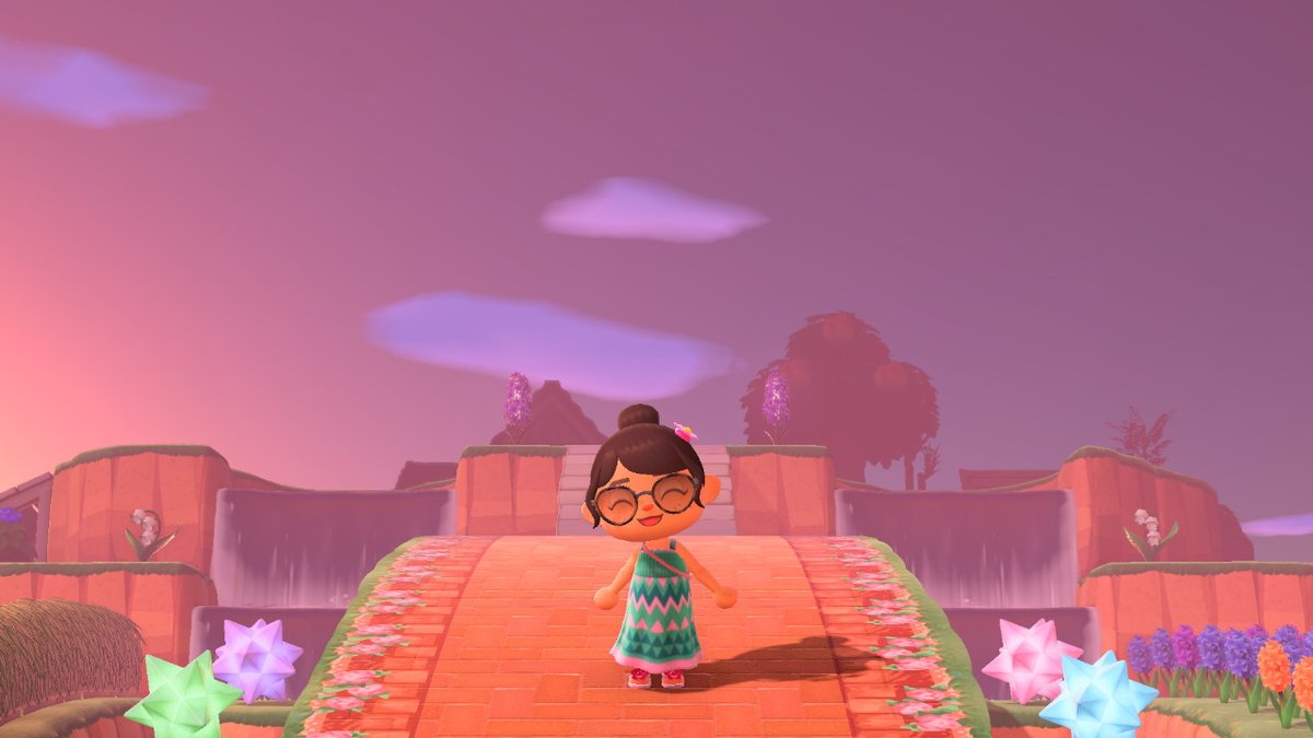 peeweecrossing's tweet photo. a beautiful pink sunset on Chickapin island <3 https://t.co/s5iQtq2AeO