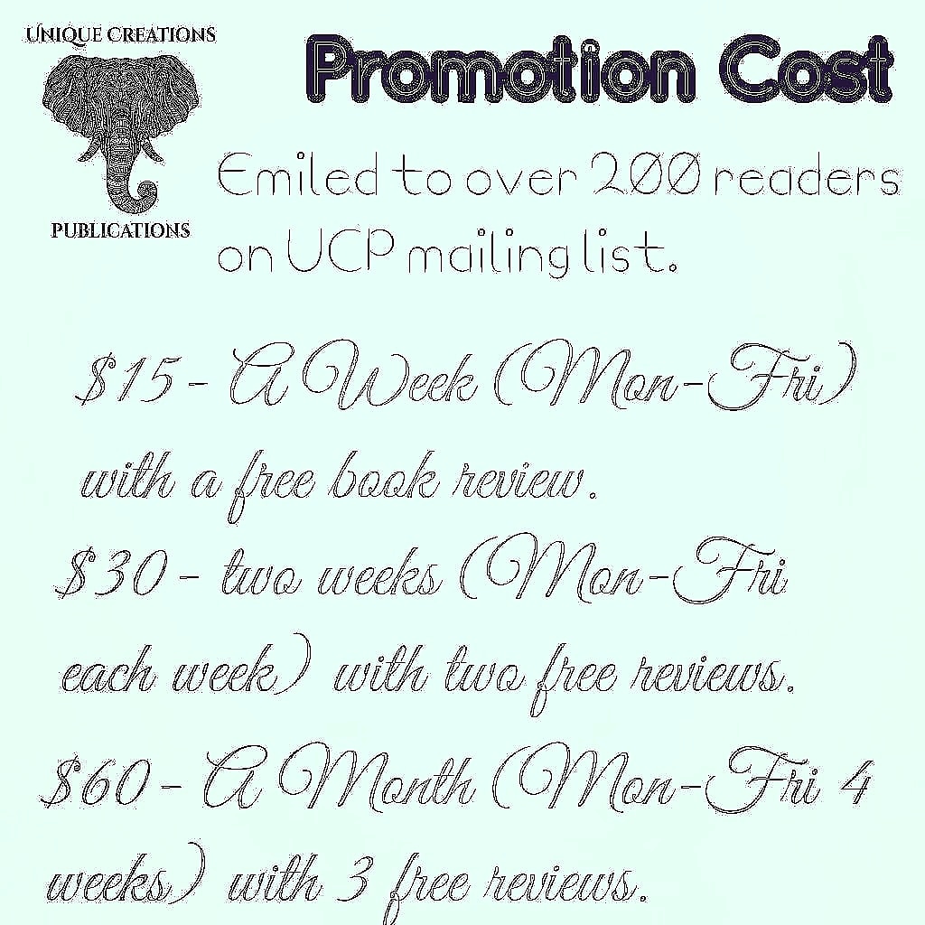UniquePromotio3's tweet photo. Book review &amp; more for authors &amp; publishing companies around the world.

Want your book read and reviewed by honest Professional authors in the game?

If you do the $30 package you will get a interview on our podcast for Free @unique.beyond11

#blackgirlsread
#blackwrittersmatter https://t.co/PSXgaQ4lvW