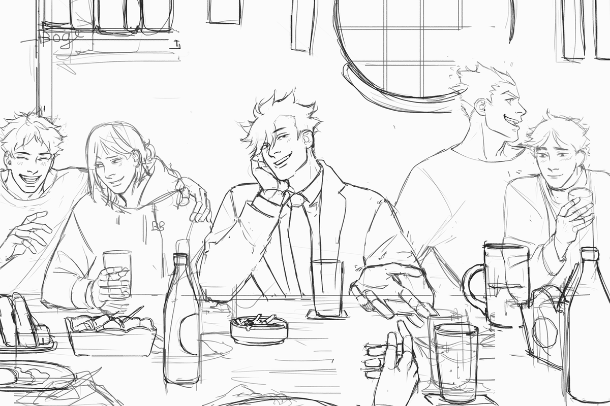 [WIP] I was working on something yknow ? but since I'm slow I didn't finish in time ahaha ! be patient with me please! I'm longing for a reunion dinner 