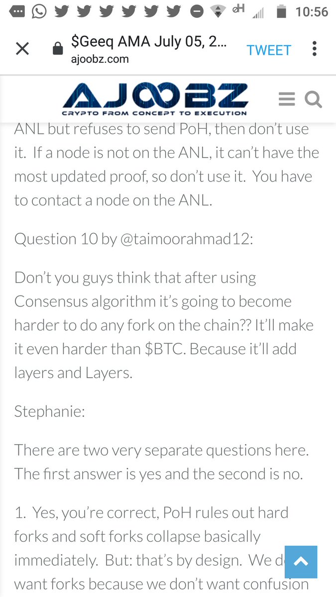 @Ajoobz @GeeqOfficial @Syco_crypto @Loly_pop0X @Nishantmeti @Ontortk @QuyenTr0902 @Pamoato @nguyen1093 @JhonCon2020 @moizkhann123 @AQarram It sure was a Good AMA also I got to know more about Geeq!

@Ajoobz Elja didn't I make it into top10 questions 🤔😂 I can see my name there at 10th question though 😂😂😂
Taimoorahmad12...