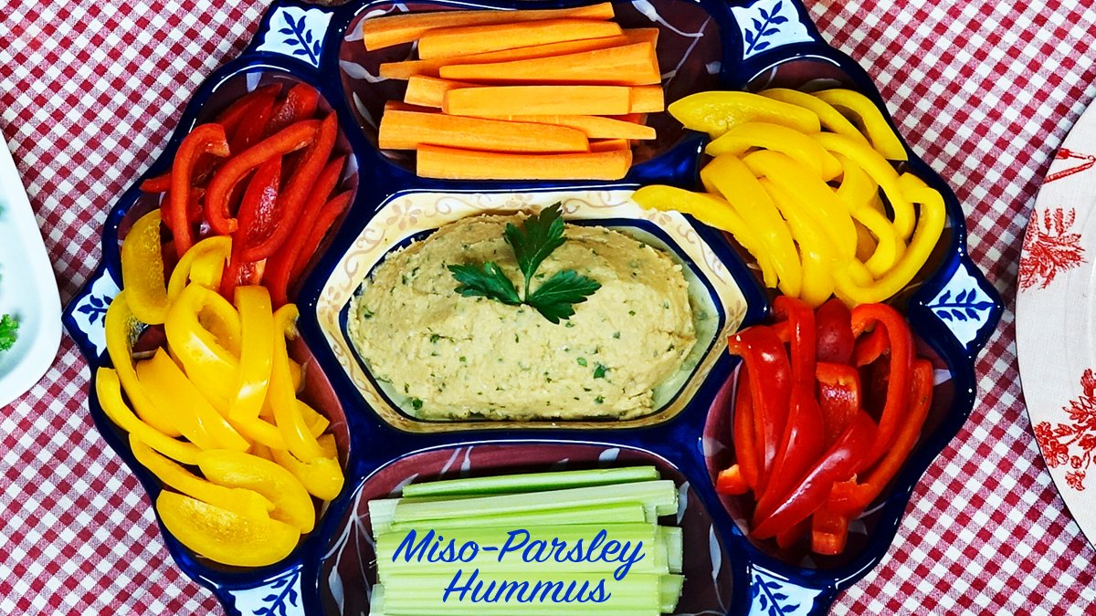 Jazzyvegetarian's tweet photo. Today @WLIW21 I was cooking, singing and playing jazz with @kellewele and @WillsaxU! Root Veggie-Lentil Stew, Sweet Potato Pie and Miso-Parsley Hummus! If you live in the NY tri-state area tune into WLIW-21 every Sunday at 1pm for #JazzyVegetarian on #PBS. https://t.co/bXBX080Rzf https://t.co/YSoRtsKDdv