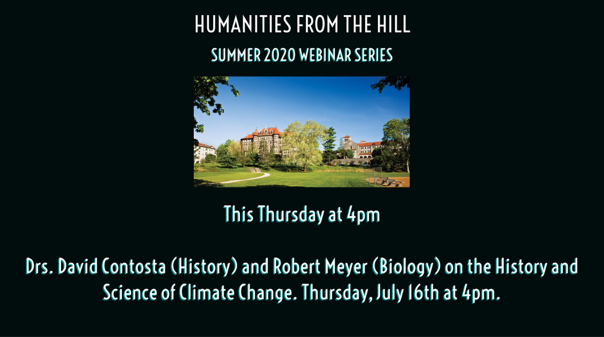 ChcHumanities's tweet photo. Join Chestnut Hill College's Center for Integrated Humanities for our first webinar in our Humanities from the Hill webinar series this Thursday at 4pm.  Register:  https://t.co/DWk5aJnQAP https://t.co/uMFjKPjtEd
