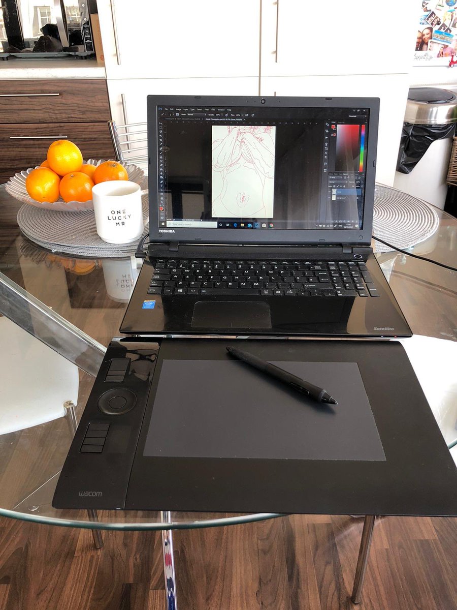 #ARTISTTAKEOVER with Marlon Stewart

Thank you for locking into my artist takeover week. It has been fun sharing my artwork and creative process with you all. This last image is where all the magic happens. Nothing special just a man and his laptop.

#BlackArtsDisrupt