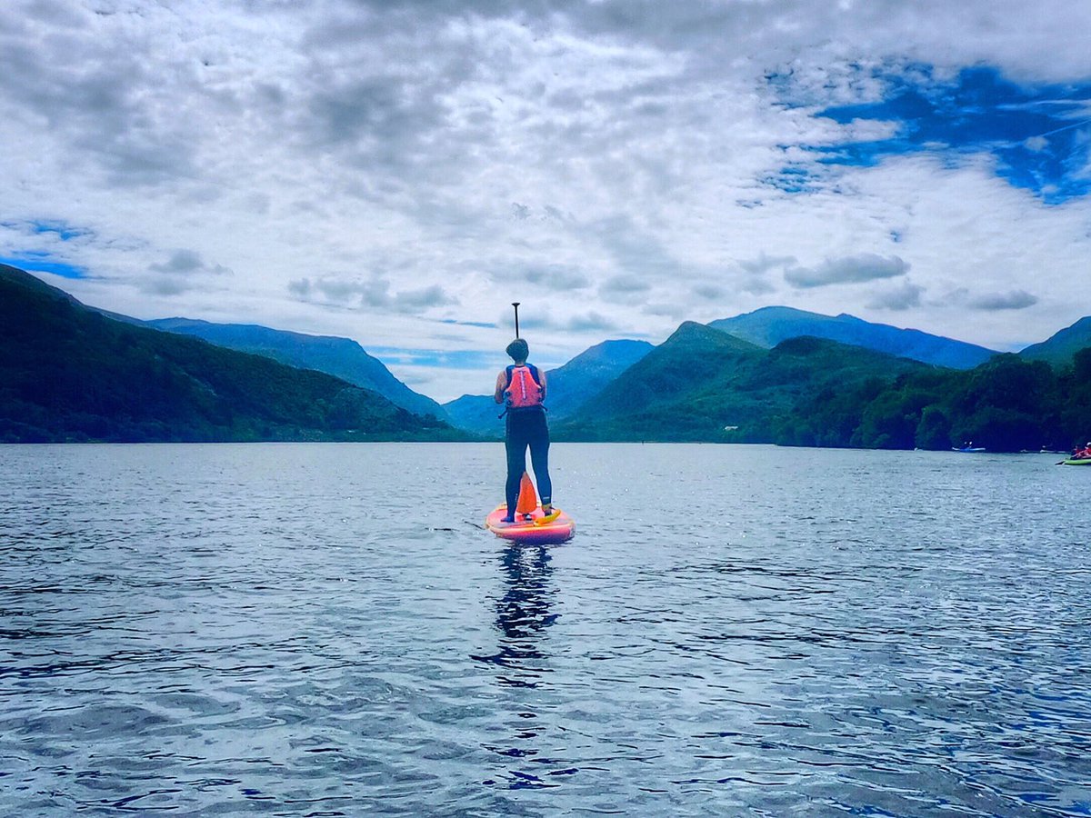 lisawells00's tweet photo. Great #getoutside day on the SUP with my grandaughter #teamoshea #llynpadarn #visitwales #snowdonia @OSleisure @osheasurf https://t.co/3NBvHGaRdp