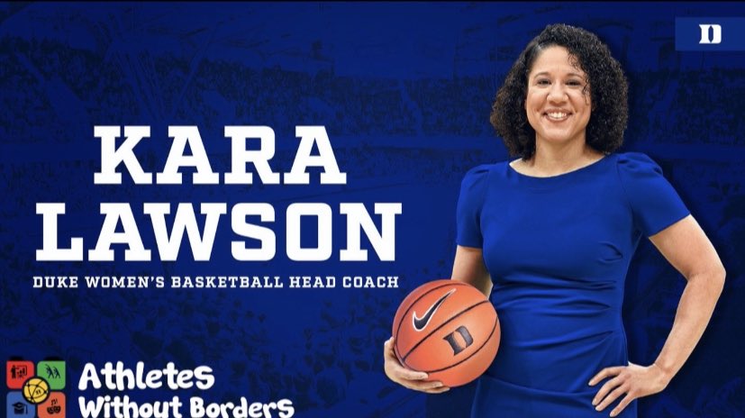 AWBorders's tweet photo. BREAKING: Former assistant coach for the Boston Celtics and WNBA star Kara Lawson is heading to Duke University and becoming the FIRST Black head coach in program history! #Karalawson #WNBA #BlueDevils @karalawson20 @celtics @DukeWBB https://t.co/7qV5ZRMsO8