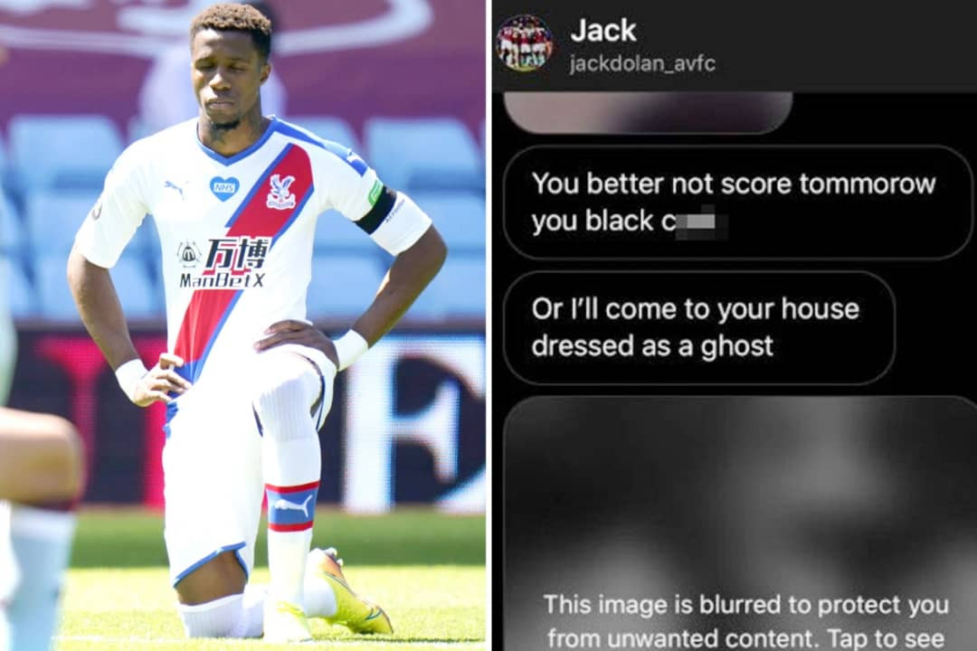 12-year-old boy arrested for sending racist messages' to Wilfried Zaha
