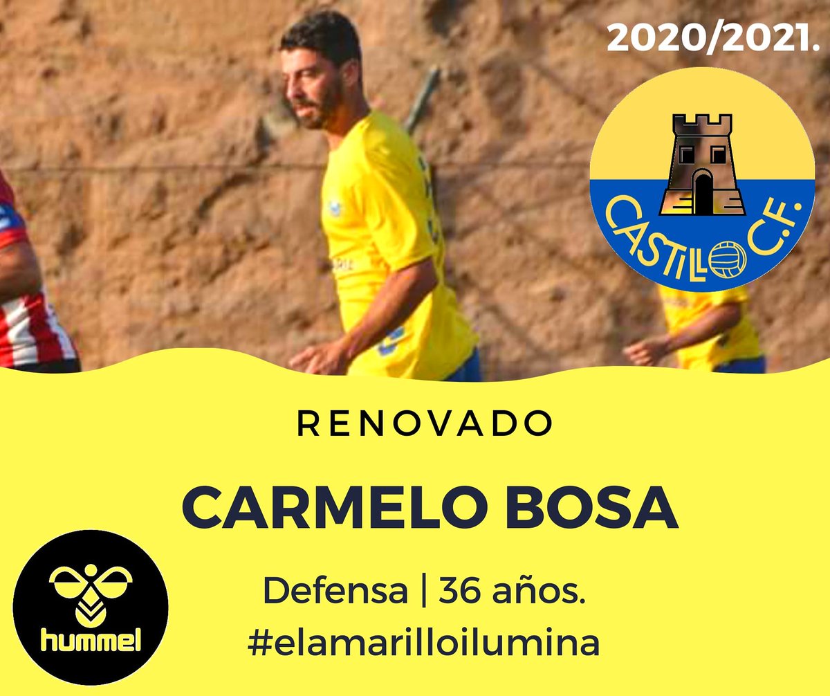 CastilloCFofic's tweet photo. 🟡🔵 Regional 2020/2021.
✔ RENOVADO
CARMELO BOSA
Defensa | 36 años.
#hummel #castillocf
#elamarilloilumina 💛💙 https://t.co/gV0dfj6iWB