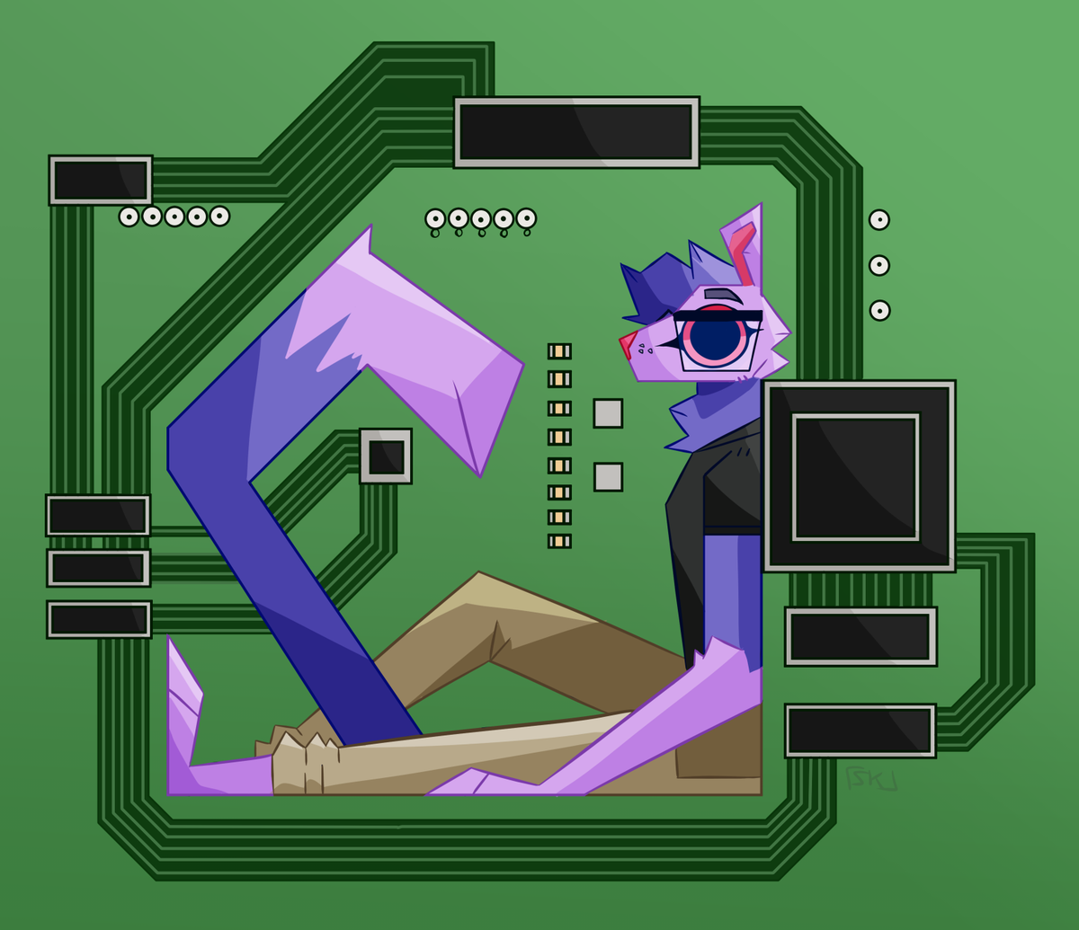 Commission for <a href="/furatron/">m0d3m m4r73n</a> !
#furry #furryart #commissions #art #digitalart