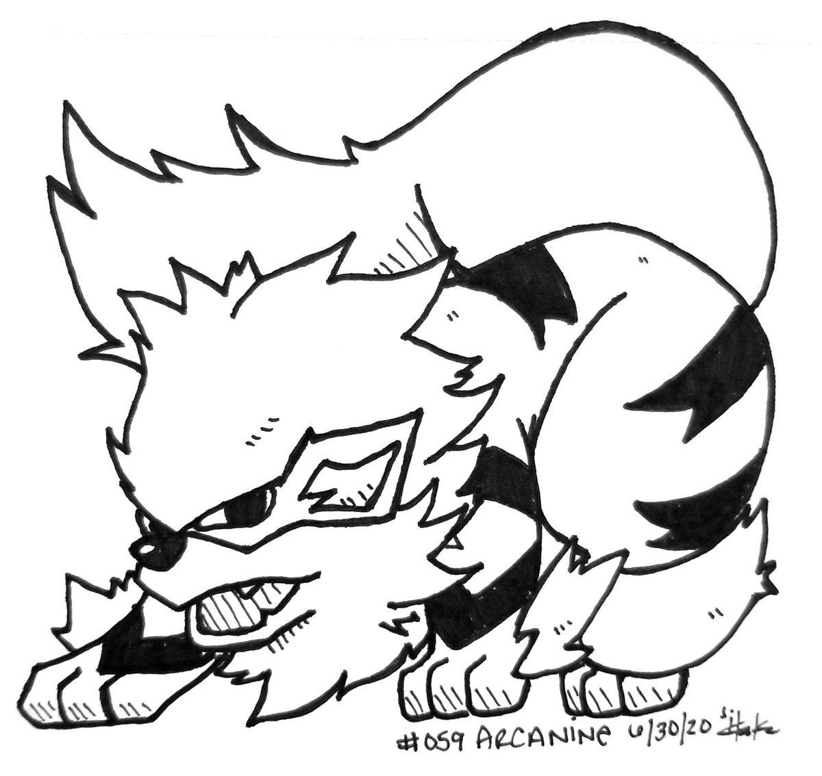 Reverrii_Pixy's tweet image. #DrawEveryPokemon
059 - #Arcanine
#PokemonArt
#Pokemon 
#Drawing 
#TraditionalArt