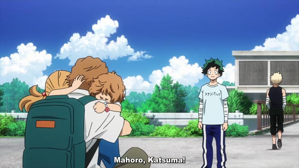 Is no one gonna mention how Kacchan went with Deku to bring Katsuma and Mahoro to meet their dad?