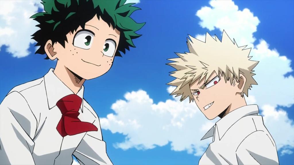 They're so happy and so am I  Kacchan enjoys being around Deku look at them 