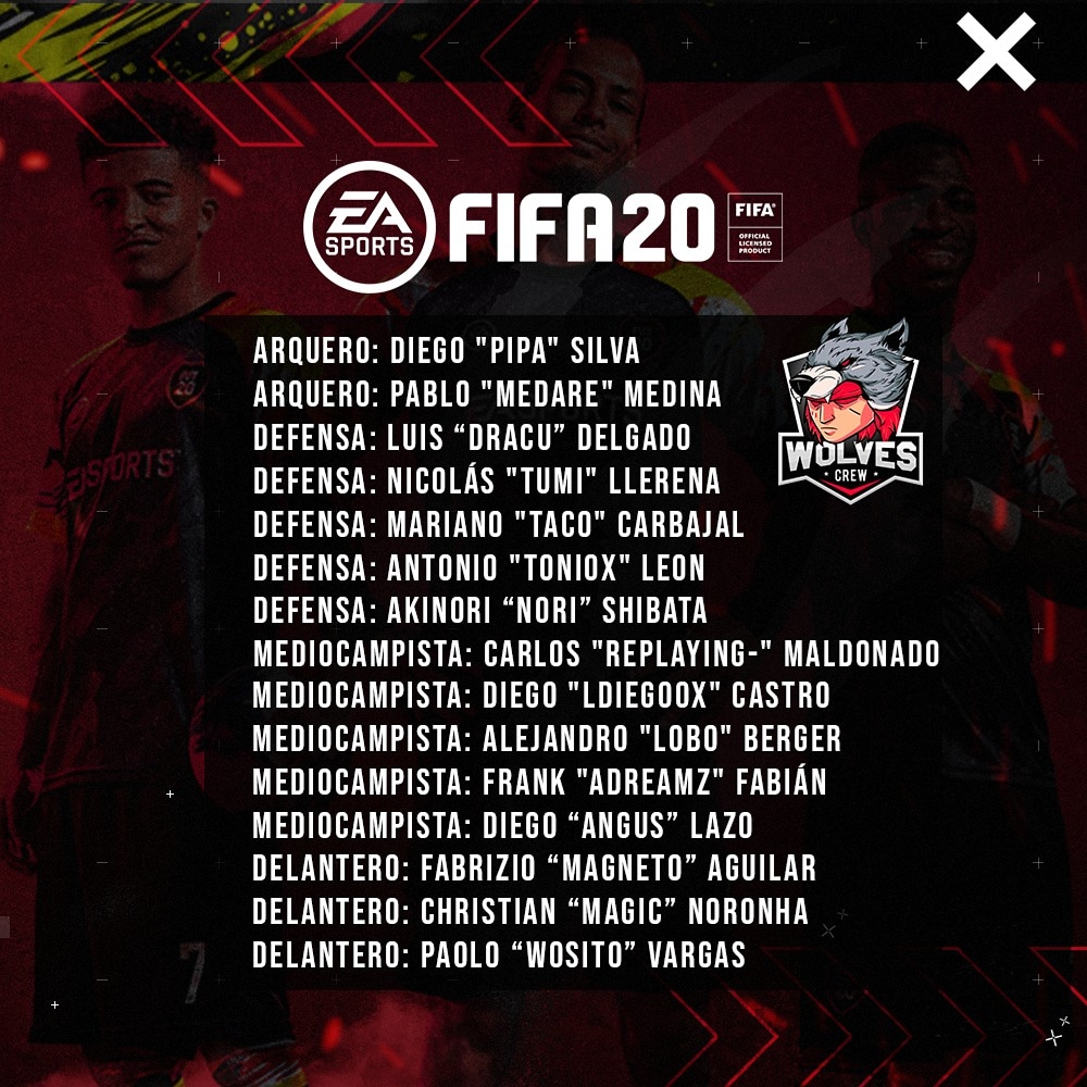 wolvescrewpe's tweet photo. Estamos felices de anunciar que la manada de lobitos sigue creciendo, ahora contamos con nuestro plantel de FIFA!

Gracias por el apoyo!! sigan nuestras redes sociales, donde estaremos lanzando todas las novedades.

Instagram: https://t.co/GcEy9BlEWU

#wearewolves #wolvescrew https://t.co/dowdliUvKb