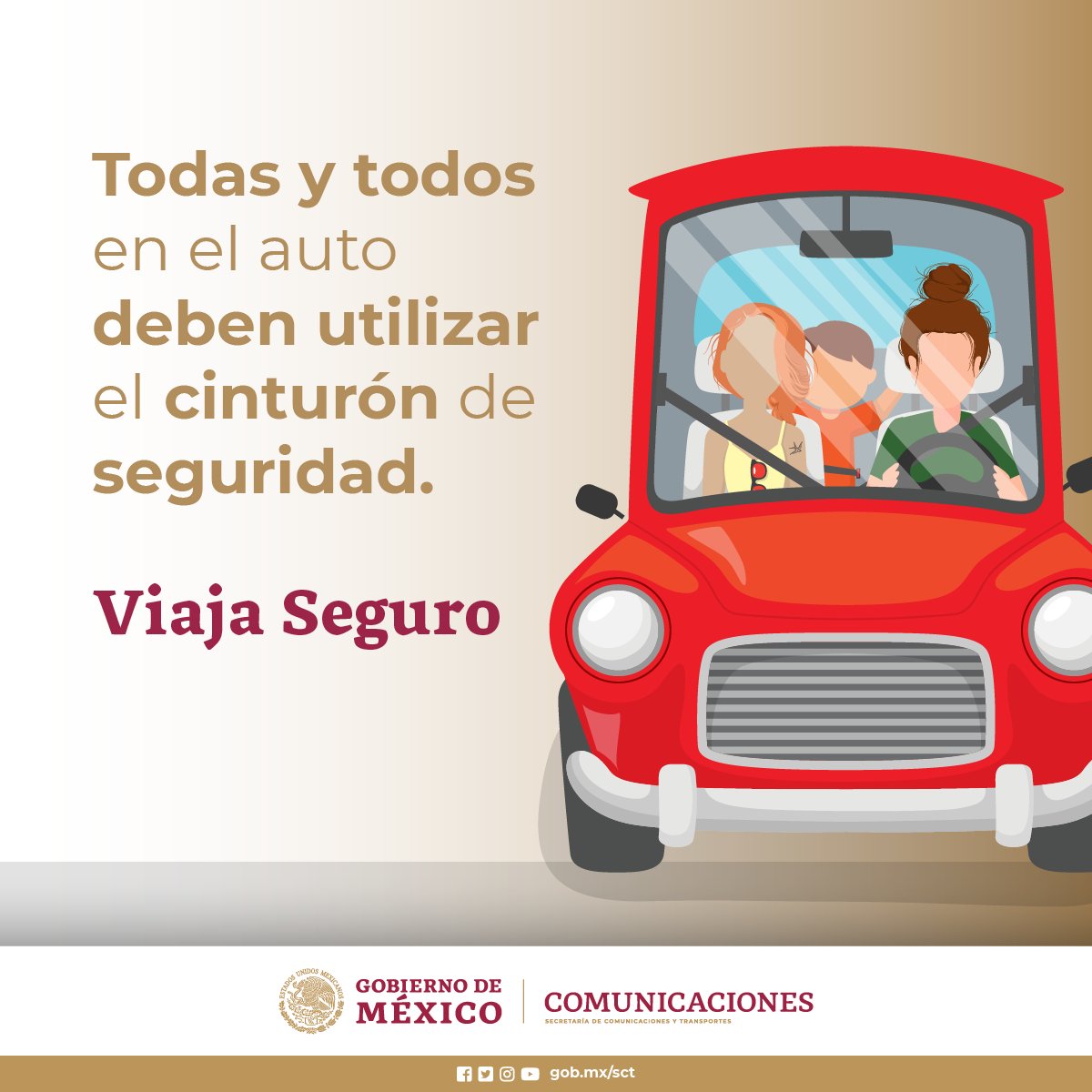 SICTMorelos's tweet photo. #QuédateEnCasa, pero si es necesario que salgas #NoOlvides seguir nuestras recomendaciones viales:
-Extrema la precaución al volante.
-Siempre usa cinturón de seguridad.
-Regula la velocidad del vehículo.
🛣🚘 #SCTMor https://t.co/sFFi4qanYw