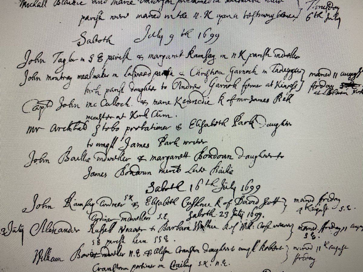 There’a some debate how many women traveled on the venture. But some noted women travelers appearing my my dissertation are Elizabeth Park, who married Presbyterian minister Archibald Stobo and departed for Panama weeks later. Source:  @ScotlandsPeople