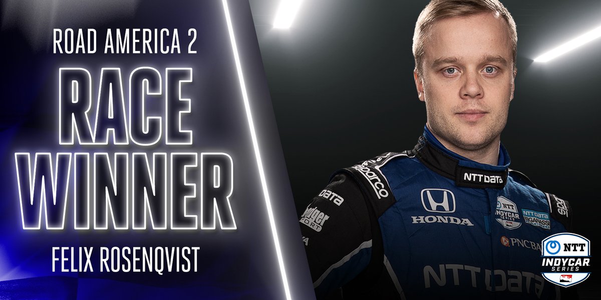 FIRST CAREER <a href="/IndyCar/">NTT INDYCAR SERIES</a> WIN!

<a href="/FRosenqvist/">Felix Rosenqvist</a> WINS at <a href="/roadamerica/">Road America</a>! #INDYCAR // #REVGROUPGP