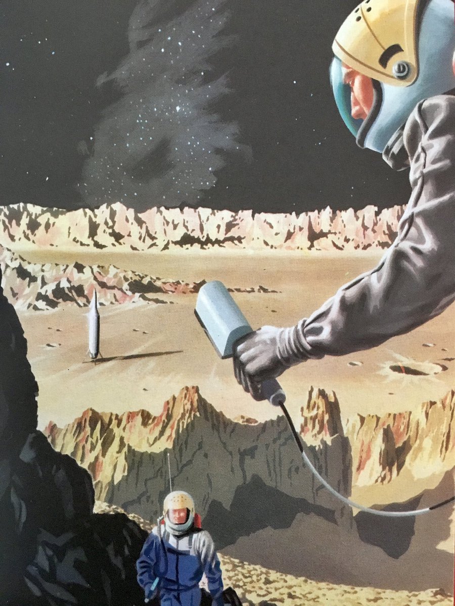 LBFlyawayhome's tweet photo. Old Ladybird Books updated, part 101. 
'Walking on the moon' - illustrations before and after the event.
(pics 1964 and 1970)
#BKnight #BHRobinson https://t.co/7XUvSwf6EI