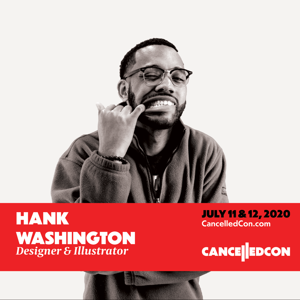 canceled_con's tweet photo. It's time to get fuzzy. Come hang out with @Hank_iam on the @Behance Brunch for #CancelledCon Day 2. We'll be live at 12:30PMpt at https://t.co/IedZ08KrmM https://t.co/7WGNQ3Ea49