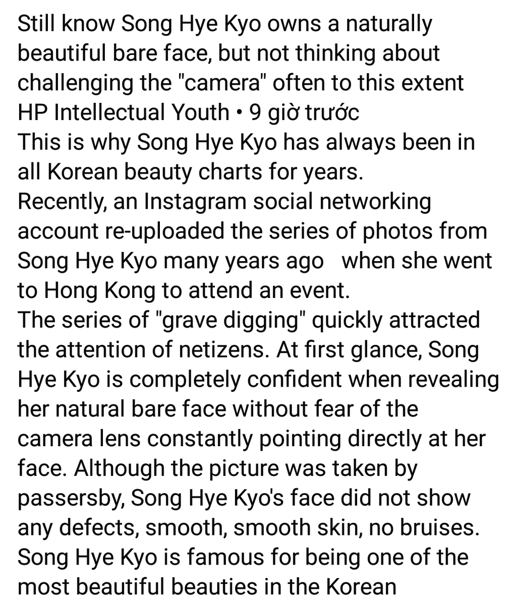 SHK_1122's tweet photo. Still know Song Hye Kyo owns a naturally beautiful bare face, but not thinking about challenging the "camera" often to this extent
HP Intellectual Youth • 9 giờ trước https://t.co/LGTZ1vvw0l