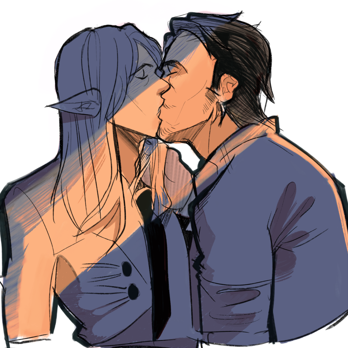 Crowstuffs's tweet photo. #NobodyArtistClub I enjoy drawing sickeningly sweet guys being lovely with each other. :3 https://t.co/7V8KVUfeRo