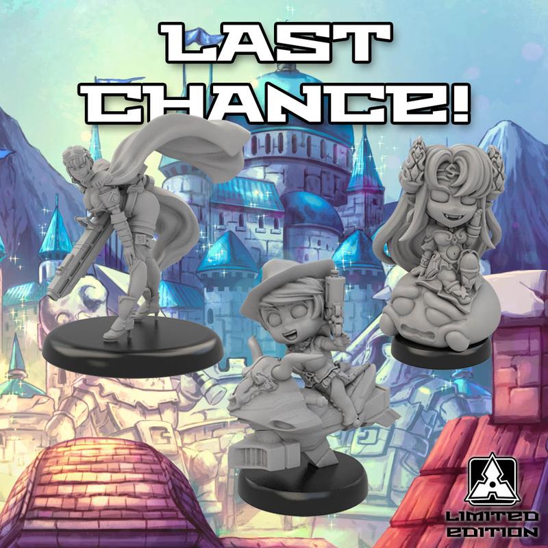 ninjadiv's tweet photo. Last Chance for Limited Editions!
Last chance for Master of Chains, Steelhorse Candy and One Shot - Pinup!
https://t.co/zwLd7L01Hu
#MasterclassMiniatures #LimitedEdition
#SuperDungeon ❤ #sparkleburst
#NinjaDivision #SodaPopMiniatures https://t.co/OHfO80UxmX