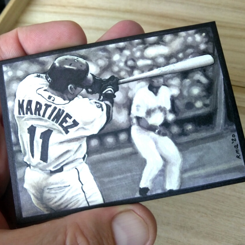 Edgar Martinez #sketchcard #mariners #aceo #atc #MLB