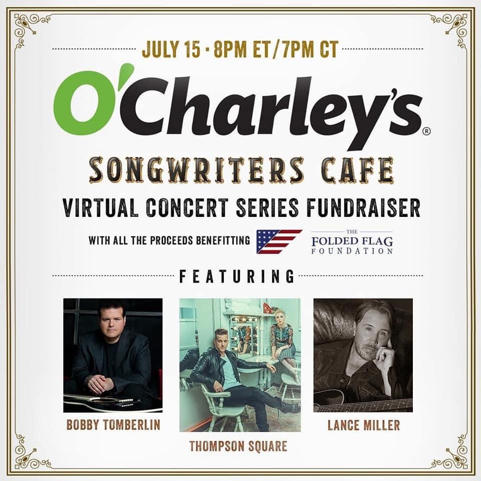 tgillock's tweet photo. Shoutout to O’Charley’s for raising money for The Folded Flag Foundation. Makes me happy to see this support for our military and patriotism! @OCharleys https://t.co/AEEoiVghnL