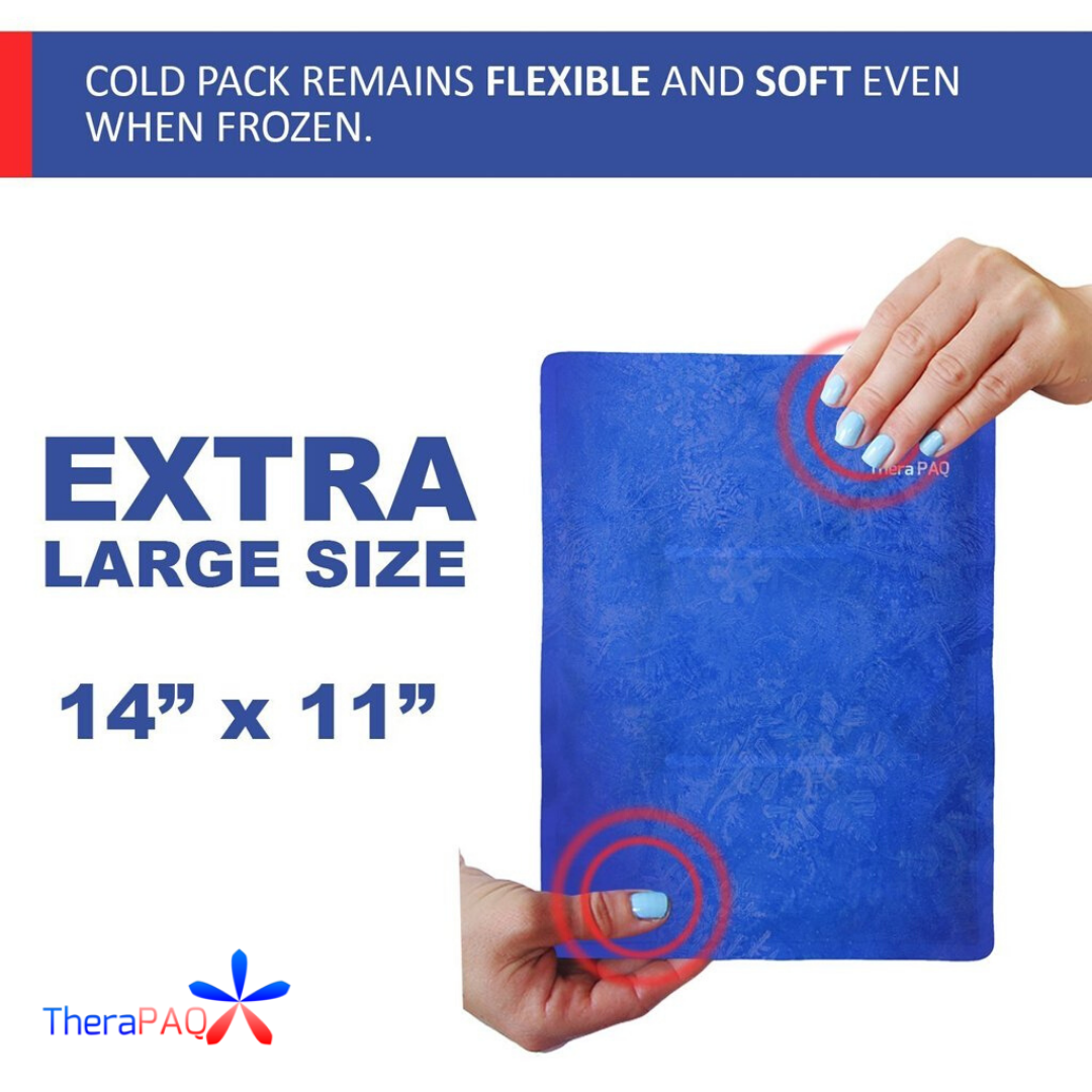 TheraPaq's tweet image. Why settle for a small gel pack when you can have the professional TheraPAQ extra-large gel ice pack? bit.ly/2jgV3Gv #largepack #thighs #hips #back