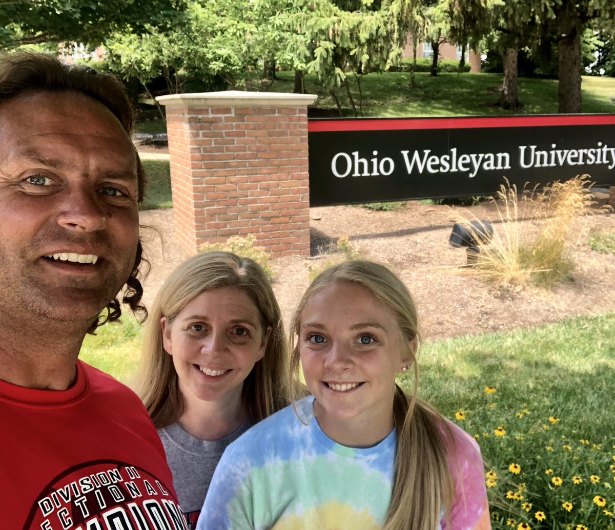 galaxycoachb's tweet photo. Had a great 2nd college visit to @OhioWesleyan with our daughter! #owubishops https://t.co/68n3D7AfuA