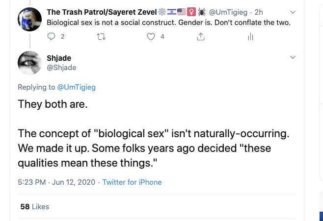 Biological sex isn't naturally occurring. Also, it's not very reliable.  #nooneissayingsexdoesntexist