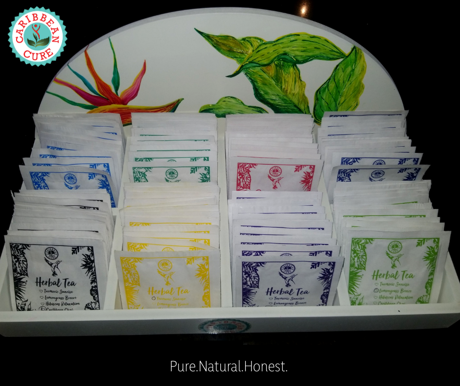 caribbeancure's tweet photo. Our team is incredibly pleased to launch our customized premium restaurant teabag blends and display units. The individually-wrapped enveloped tea sachets contain two handcrafted lines to service all types of tea drinkers. https://t.co/9ElnDxc3AO