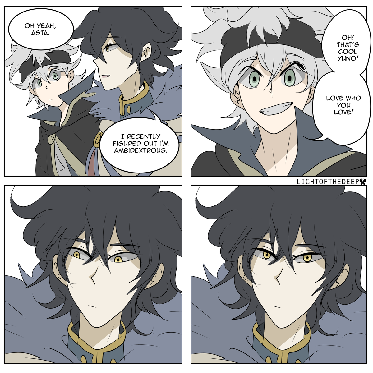 lightofthedeep's tweet image. ambidextrous - something small because i think i burnt myself out 😭 #BlackClover