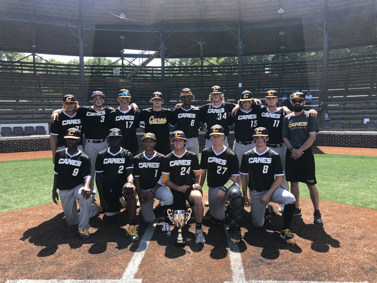 DynamicBaseball's tweet photo. Winner of the #DBeach 17u Championship goes to @TheCanesBB North 17u team. Runner up goes to @bucsbaseball13. Congrats to both winner and runner up! https://t.co/XGkx9tMXLB
