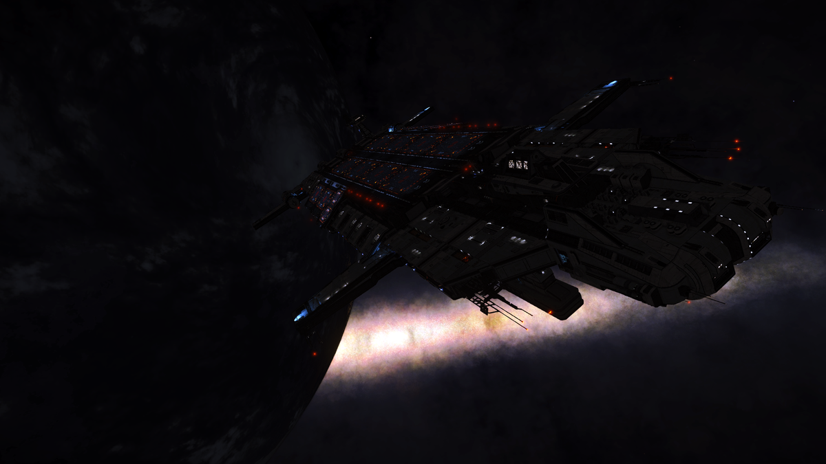 DLNV_LeosVision's tweet photo. Under cover of darkness, DLNV Leo's Vision - the @DogsOfLore Fleet Carrier - slips into orbit around planet A5. We scout the day side of the planet, dub the gorgeous Earth-Like World "Leo," and look forward to our first sunrise out here. #EliteDangerous #DSSA https://t.co/AP6d1ux0BC