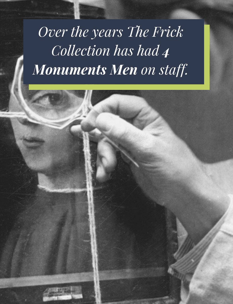 MonumentsMWfnd's tweet photo. Did you know that the @frickcollection has had 4 #MonumentsMen on staff? Retweet to spread awareness of our shared history of preserving cultural treasures. #CheckOurIG to see the Foundation’s full collaboration with #TheFrickCollection 🖼 https://t.co/YsTugXqhQ5