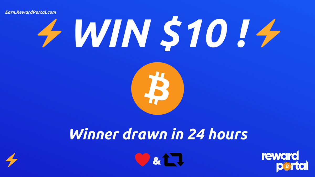 RewardPortal_'s tweet photo. ⚡️WIN $10 #Bitcoin ! ⚡️
1⃣ Retweet & ❤️
2⃣ Follow @RewardPortal_
3⃣ Tag 2 Friends
⚡️Visit https://t.co/WjqASPBiBX to earn $BTC⚡️
Paid in #LightningNetwork
#BTC #Crypto #competition
@cctip_io draw 0.004 ETH 161 #Airdrop https://t.co/whe0MMXRU1