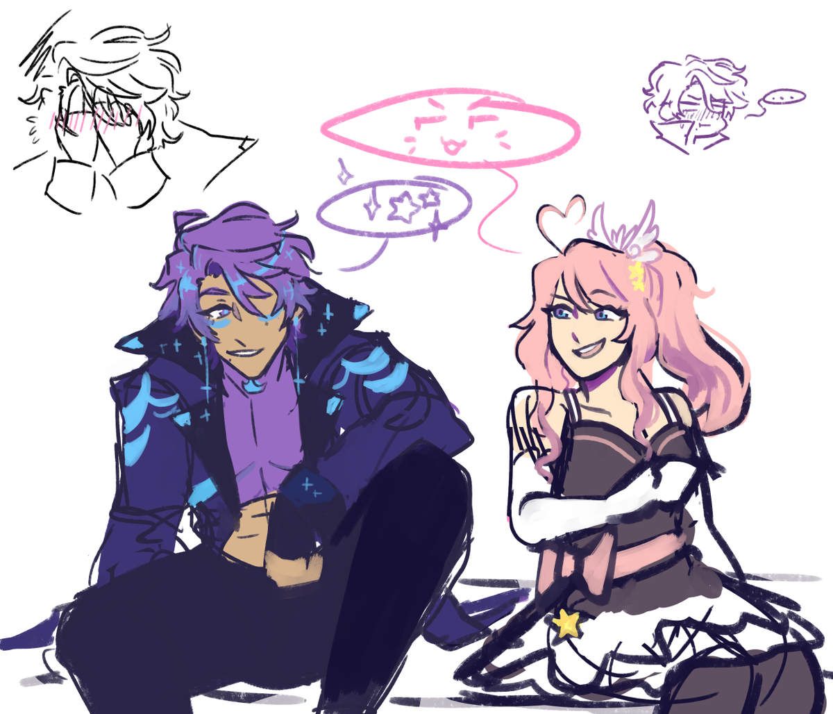[OC | Thread maybe?] Here's backlog of altair art

he make look like that but also he's just a dumb magical scythe boy who's anxious nerd in everday life 