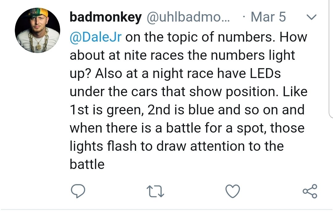 uhlbadmonkey's tweet photo. @NASCAR if the lights under the cars go well for the all star race.. can I at least get some credit lol https://t.co/1X01G266p4