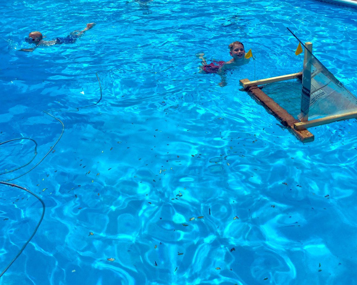 davemalda's tweet photo. We built a raft #RaftBuilders #Raft #Water #Pool https://t.co/EY8cw5Bg8n