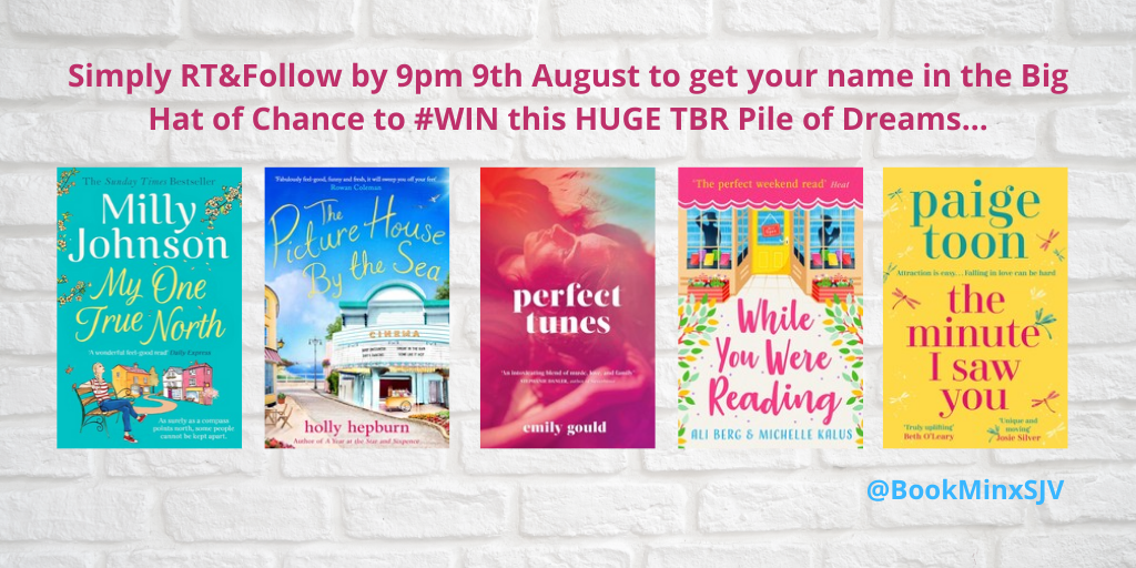 BookMinxSJV's tweet photo. The Big Hat of Chance is BACK! Same 'rules' as always, simply RT&amp;Follow by 9pm on the 9th August to get your name in the Hat for the chance to #WIN this brilliant TBR Pile of Dreams... https://t.co/yvRmlCjMMI