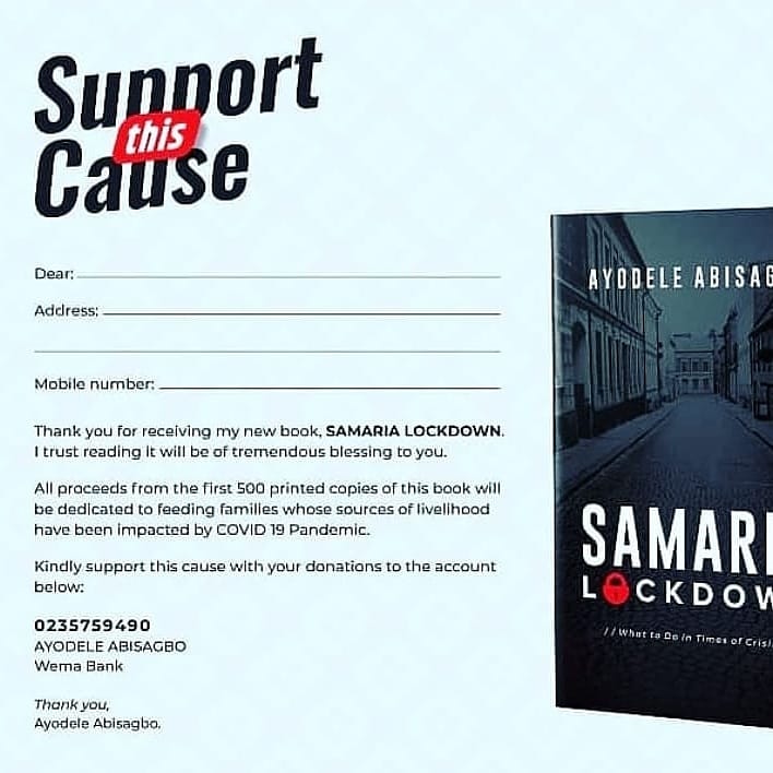AyodeleAbisagbo's tweet photo. We will be talking about the book.
#samarialockdown https://t.co/D3xTMkSXh8