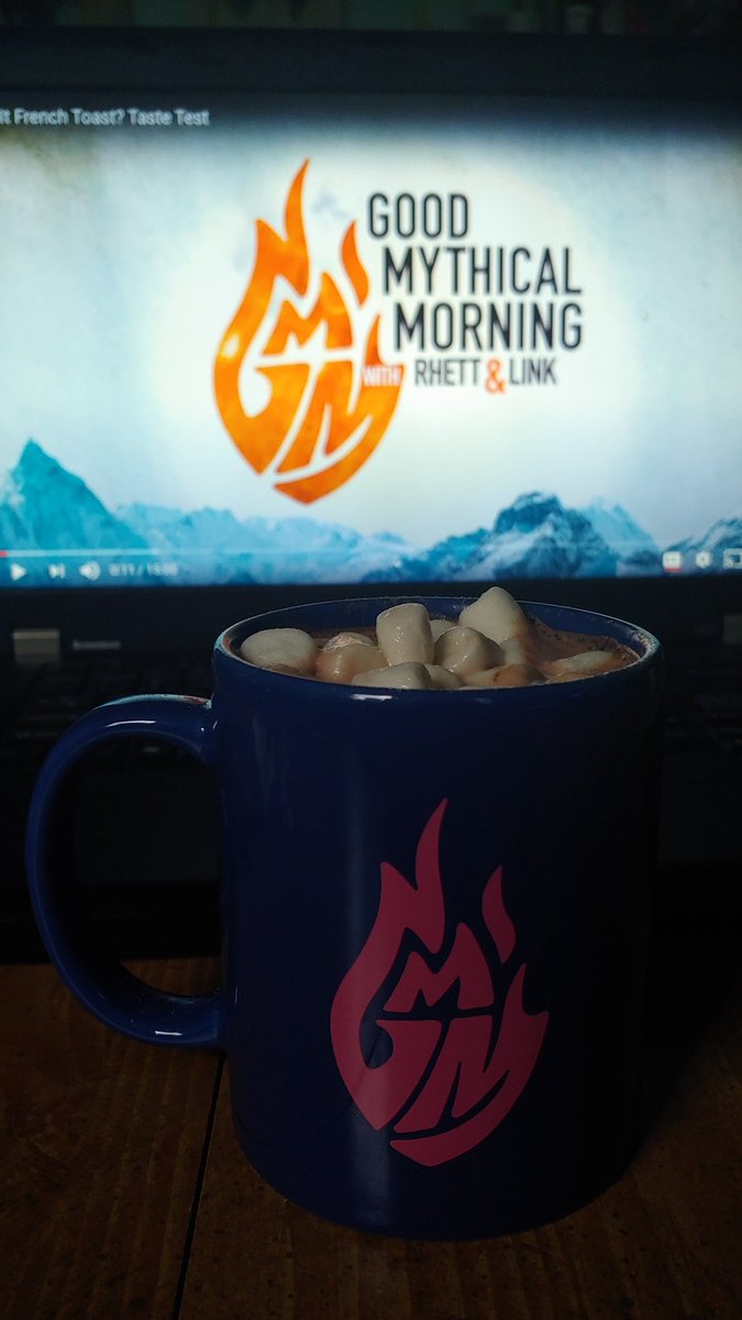 mythicalmegan96's tweet photo. Watching Good Mythical Morning while sipping Hot chocolate out of my GMM mug. ๐ซ๐ต #GoodMythicalMorning #Merchacality #GMMwinface @mythicalstore https://t.co/96hPVVjeig